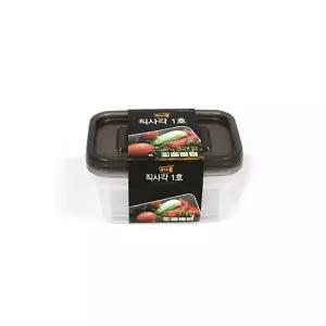 가정 업소용 소분용 밀폐용기 플라스틱 반찬통 직사각1호 3P