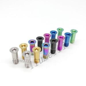 Liumeili M5x14.2mm 자전거 뒷 변속기 볼트 티타늄 자키 휠 MTB 가이드 롤러 나사 2pcs