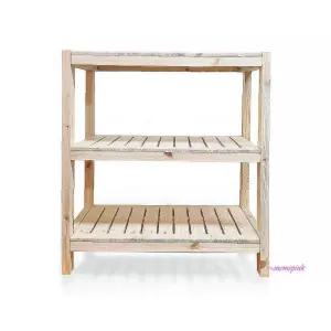 파인 정리선반 DIY 우드렉 원목 3단선반800 모듈efg031