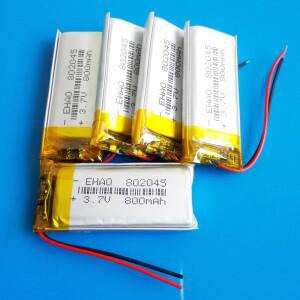 MP3 GPS DVD 블루투스 레코더 헤드셋 카메라 스마트 시계 5x3.7V 800mAh Lipo 충전식 배터리 802045