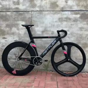 트랙 자전거 바이크 초경량 경량 로드 블랙 체인링 마스터 프레임 옐로우 혼