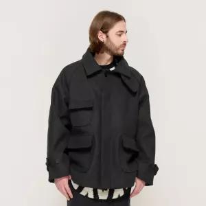 [카고브로스]POCKET POINT BALMACAAN WOOL SHORT COAT (CHARCOAL)