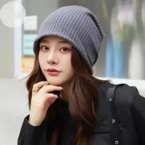 루즈핏 멀티 비니 골지 두건 롱 빅사이즈 수면 모자 대두 주름