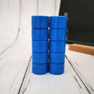 마그네틱자석 원형 일반 화이트보드 파란색 칼라 예쁜자석