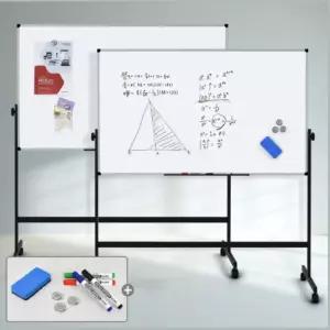 양면 화이트보드 이동식스탠드 900X600mm 미니칠판보드 메모지판 데스크메모 책상미니보드 탁상메모판 문구