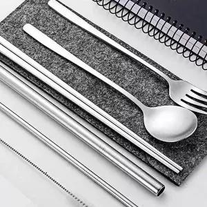 휴대용 수저 6p 세트 다크그레이 숟가락 캠핑 등산