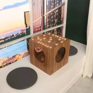 고급 원목 바둑판 기원용 대국 테이블 바둑알 세트 전통