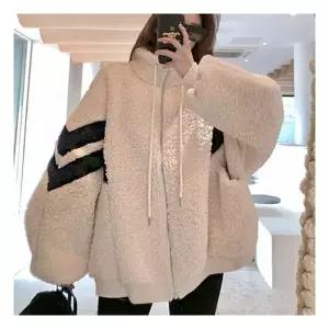 겨울점퍼 오버핏 가오리핏 예쁜 여성 양털 후리스 집업 자켓 1018544