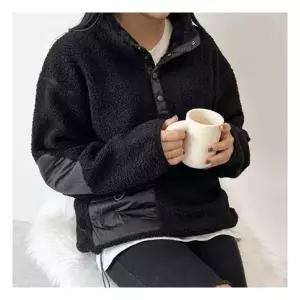 자켓 데일리 여자후 양털 후리스 집업 뽀글이 후드 949998