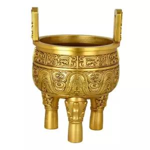 황동 향로 받침대 놋쇠 향꽂이 제사용 제수용품 미니 13342