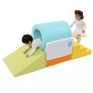 국산 신체발달 실내 체육놀이 터널 PU 블록매트 학교 어린이집 실내용 체육교구