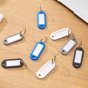 화이트 이름표 네임키링 키홀더 네임태그 스포츠키링