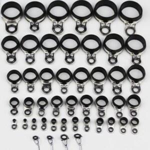 1 가이드링 수리 10mm 낚시 은색2 0 세트 장대용 낚시대가이드링