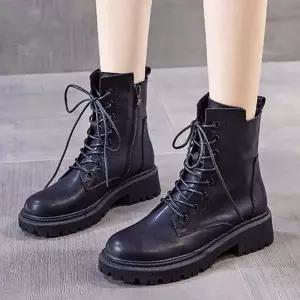 인기상품 여성 4.5cm 플랫 키높이워커 겨울 털워커 앵클부츠 [WFL1L5U_260109]