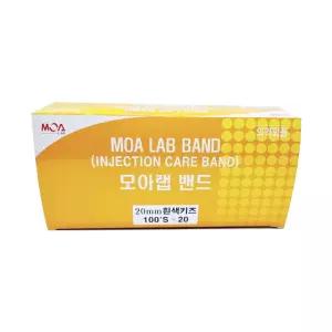 모아랩밴드 흰색키즈 주사 지혈 채혈 원형 롤 상처 20mm 100매입 1개