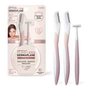 피니싱 터치 완벽한 더마플레인 여행 팩 페이셜 각질 제거제 및 헤어 리무버