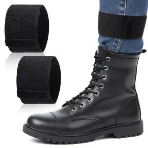 노게키 4종 카우보이 부츠용 블랙 부츠 스트랩, 신축성 밴드 발목 스트랩 조절 가능한 부츠, 자전거 낚시 하이킹 사냥용 블라우저 블라우징