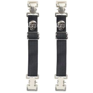 드림 어패럴 2PCS 신축성 부츠 스트랩 조절 가능한 클립 팬티 바이커 여성 남성 오토바이용 다리 교반