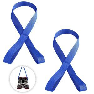 스키 액세서리 운반용 조절 가능한 스케이트 숄더 스트랩 2pcs 부츠 캐리어