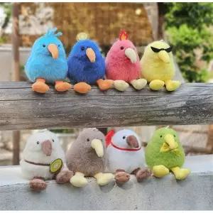 키위새 키키 키위새 키링 과즙 키키 인형 가방고리 키홀더 키체인 동물 캐릭터 8cm 열쇠고리