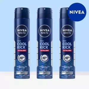 니베아 맨 데오드란트 스프레이 쿨 킥 200ml 3개