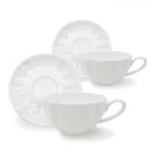 고원 펌킨 본차이나 2인조 올화이트 커피잔 티잔 세트 찻잔 찻잔세트