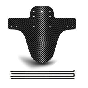 1개 자전거 펜더 산악용 카본 패턴 머드 가드 앞뒤 바퀴용 초경량 사이클링 MTB