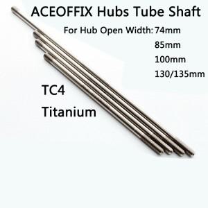 ACEOFFIX-자전거 프론트 허브 튜브 샤프트 티타늄 74/85/100/130/135mm brompton 호환k 접이식 자전거 도로