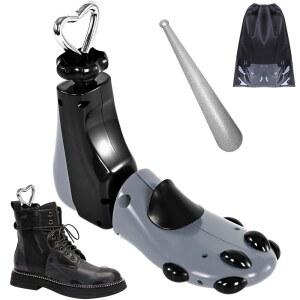 각 방향 신발 스트레칭 여성 남성 전문가용 부츠 스트레칭기 폭 길이 조절 가능 (L (Wm's 11-14; 남성용 10-14) 그레이1pcs)