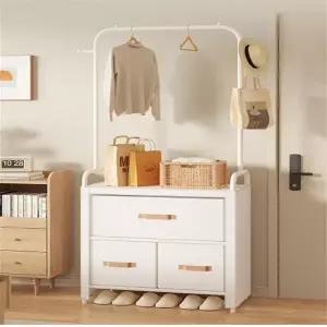 서랍장 위 행거 커튼 작은 드레스룸시스템 선반 철제 반조립