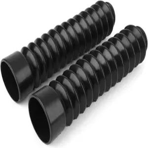 시우간포 전면 포크 커버 고무 충격 흡수 보호대 230x52x37mm 모터사이클용 강인성 블랙