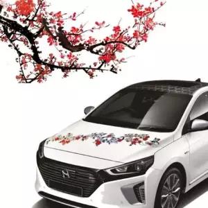 현이몰 자동차 외관스티커 매화꽃 소형/자동차튜닝스티커 자동차스티커 차량용스티커 자동차튜닝스티커