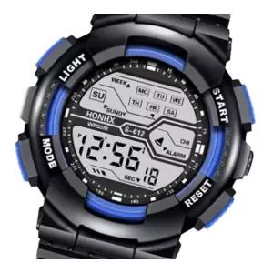 (튼튼)군인시계 디지털 전자 손목 82-S612(BL) 스포츠 방수 디지탈 학생 등산용 알람손목