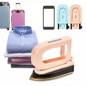 (튼튼)짐머만 여행용 미니 전기 다리미 폰크기 다림질 휴대용 용미 출장 간이기 용기