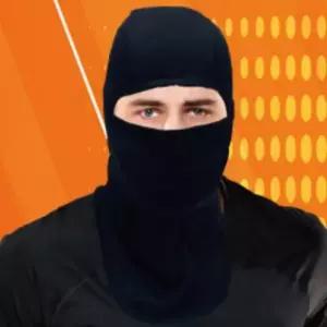 [콩심팥심]겨울용 블랙 방한 마스크 넥워머 일체형 얼굴 가리개