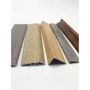 PVC 평몰딩 장판마감 기억자몰딩 계단모서리마감 SPC X02 2.5cm 0.5cm