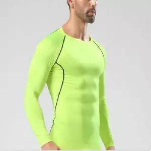 남성스포츠웨어 기능성티셔츠 4컬러 단색 스포츠 이너웨어 슬림핏 티셔츠 IS-LT02