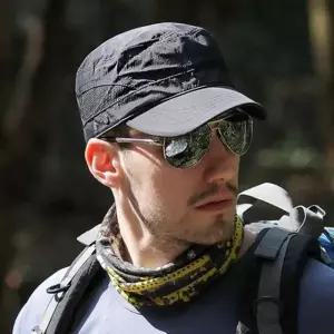 남성 자외선 차단 통풍 메쉬 방수 원단 모자 군모