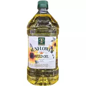 티스탠다드 해바라기유 2개 2L 오일 건강 냉압착 식당 콜드프레스 올리브
