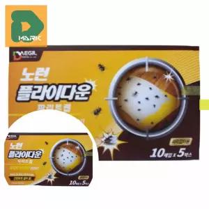 효과적인 파리트랩 50p 플라이다운 파리잡이용 텃밭 식당 벌레 파리끈끈이 날파리 모기 해충퇴치 가정용