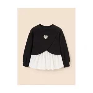빈폴 키즈 여아 레이어드형 스웨트 셔츠 블랙 (BI5841G035) 306321