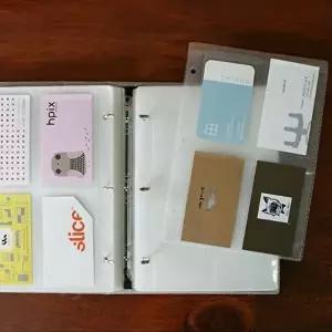 폴라로이드사진앨범 4분할 포켓 앨범 1P 명함 카드 폴라로이드 사진 보관