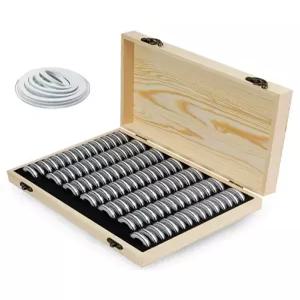 케이스 동전 보관함 기념 수집 잠금 단일 주화