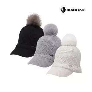 블랙야크 여성 겨울 W폴딩니트캡 귀달이 털방울 니트 모자 2BYHTFU937 GD 375915