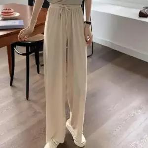 [라일리여성의류] Rly 5색 1개 여자 썸머 찰랑 오버핏 쿨팬츠 통바지