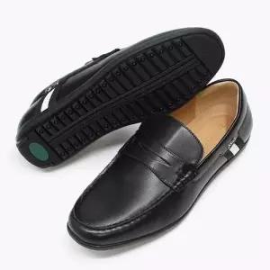 캐주얼 로퍼 소가죽원단 은은한 광택 3cm굽 구두st WED413E