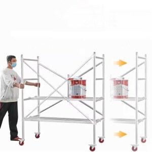 이동식 작업대 틀비계 아시바 조립식 그린 워크벤치 다리 삼륜차 작업발판 피트 길이120