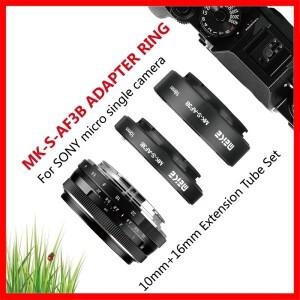 Meike MK-S-AF3B 자동 초점 매크로 확장 튜브 링, 소니 E 마운트 A7 A7II A7IV A9 A6000 NEX-5C NEX-7