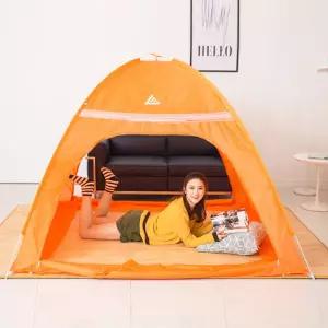 [유토피아]런웨이브 원터치 양문형 겨울 보온 난방텐트 1-2인용 원터치텐트 텐트 겨울텐트 방한텐트