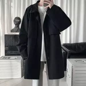 남성 봄가을 간절기 아우터 캐주얼 트렌치 코트 여행용 자켓